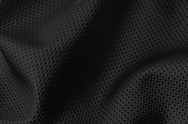 istock Black fabric, with wavy effect, perfect for the use of background 687913002