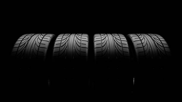 istock 3d rendering of a car tire profile close-up 687915764