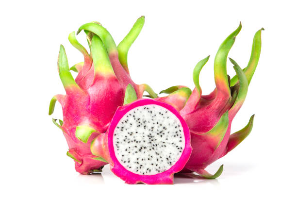istock The Fresh Dragon fruit or Pitahaya fruit  isolated  on white background 687920302