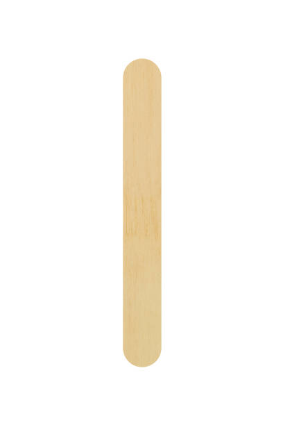 Wooden ice cream stick isolated on white background, Clipping path Wooden ice cream stick isolated on white background, Clipping path popsicle stick stock pictures, royalty-free photos & images