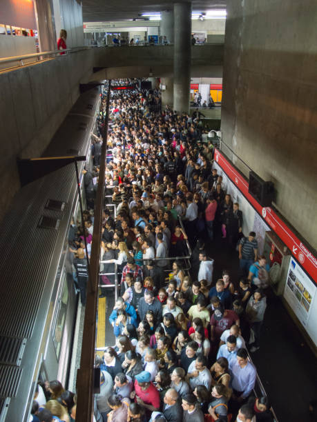 istock Crowded brazilian subway station - Se station 687935094