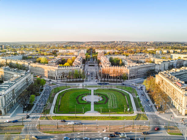 istock Nowa Huta - socrealist architecture in Krakow, Poland 687935608
