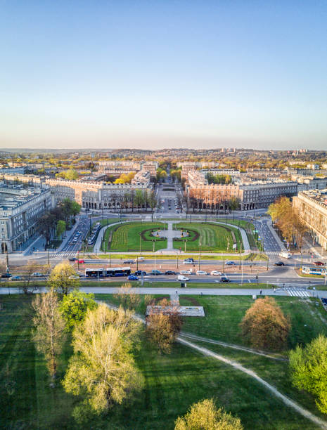istock Nowa Huta - socrealist architecture in Krakow, Poland 687935634