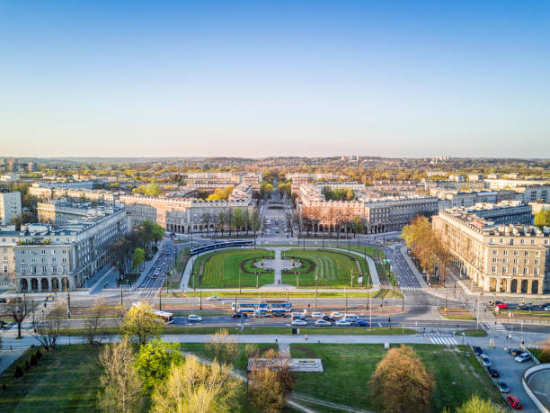 istock Nowa Huta - socrealist architecture in Krakow, Poland 687935812