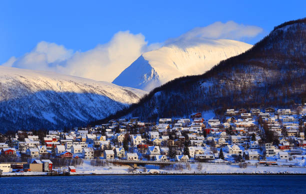 Tromso Cityscape Tromso Cityscape tromso stock pictures, royalty-free photos & images