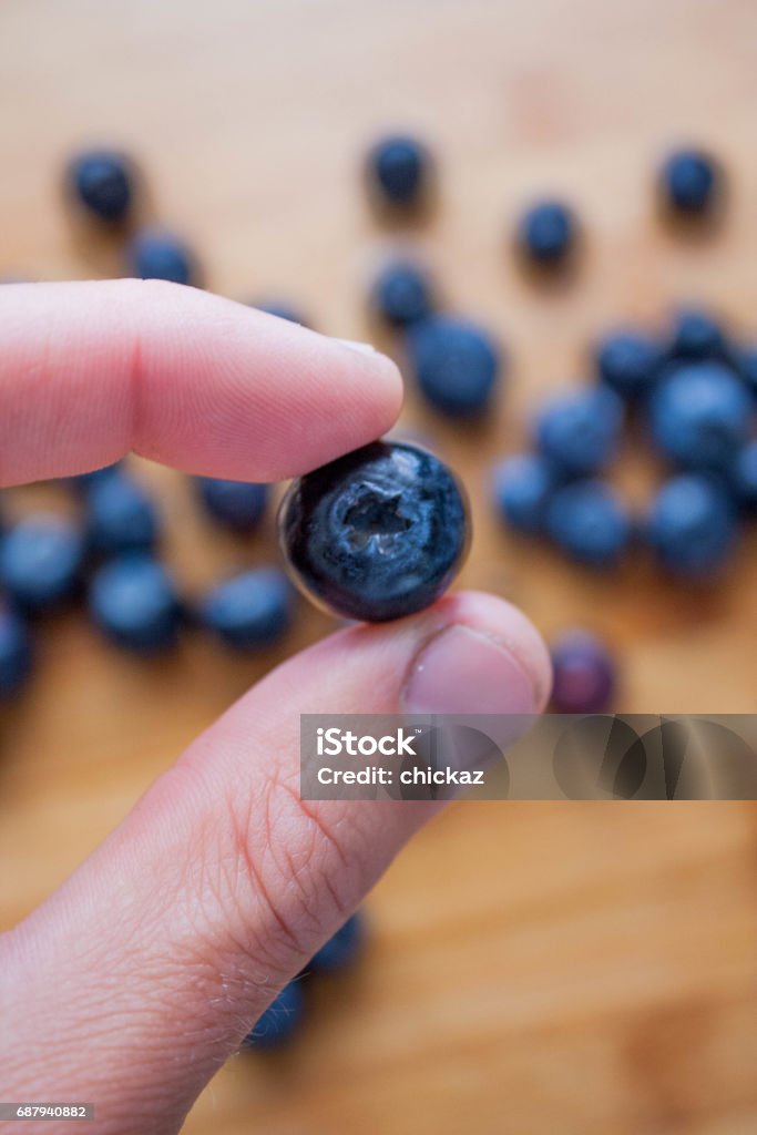 Blueberries on wooden background Blueberries Antioxidant Stock Photo