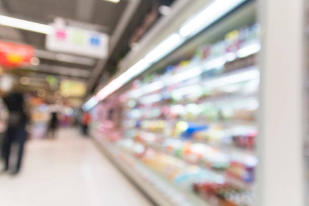 istock Blurred shopping on Shelf in shopping mall. 687946688