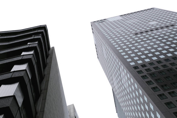 istock High business skyscraper isolated on a white background and have clipping paths. 687950676
