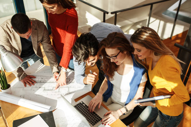 istock Business people in casual clothes working on new project . 687951468