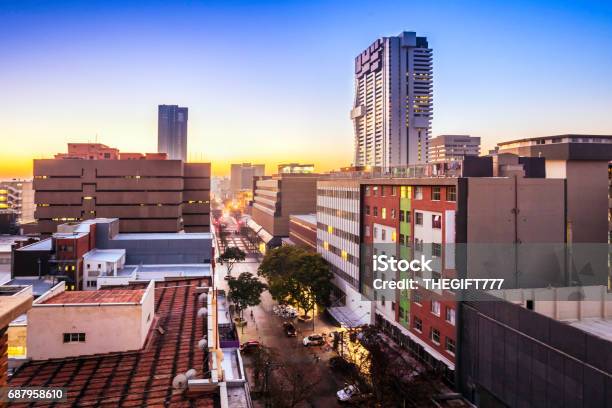 Pretoria City Centre Sunrise Stock Photo - Download Image Now - Pretoria, South Africa, City
