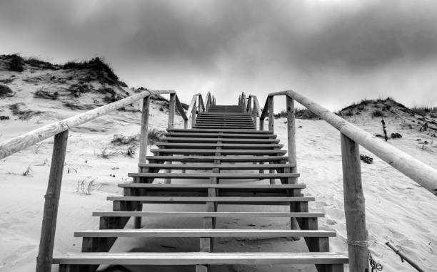 istock Stairways to Heaven - black and white 687959794
