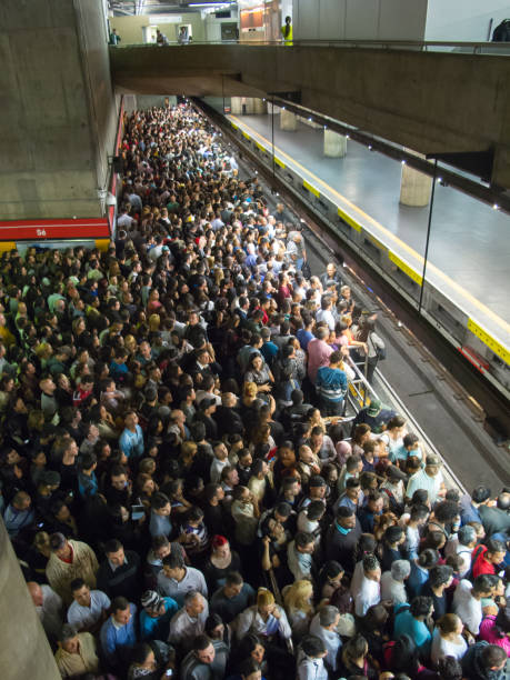 istock Crowded brazilian subway station - Se station 687964198
