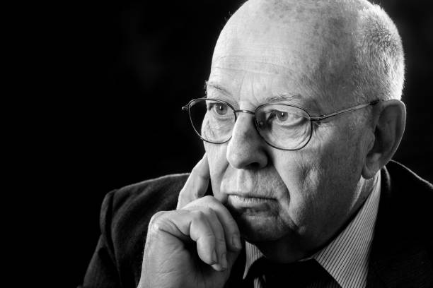 istock Old Business Man Portrait. Senior CEO Manager. 687964704