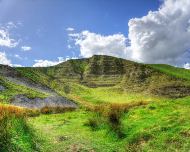 mam tor castleton derbyshire - mam tor - fotografias e filmes do acervo