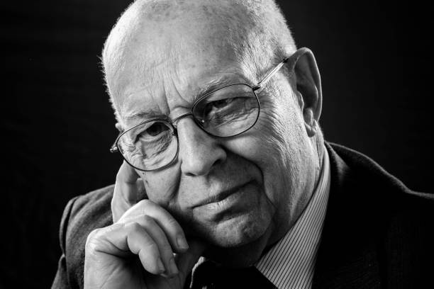 istock Old Business Man Portrait. Senior CEO Manager. 687971798