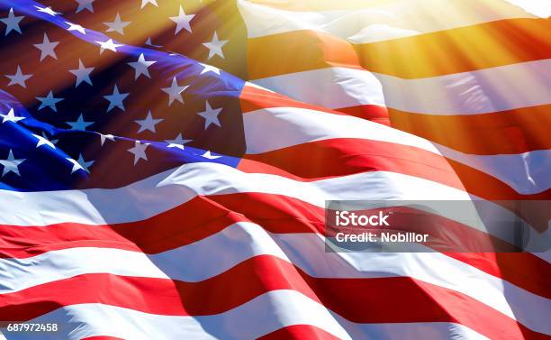 Flag Of The Usa Stock Photo - Download Image Now - American Flag, USA, Fourth of July