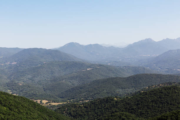 mountains range in corsica, France