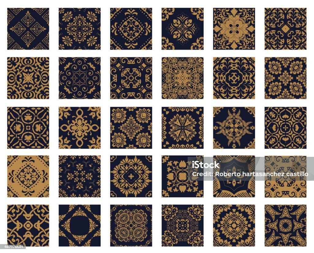 30 Pattern Background 30 Seamless Patterns Background Set Stock Illustration - Download Image ...