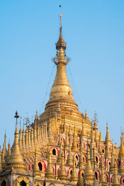 istock Beautiful Buddhist Pagoda, Thanboddhay Phaya in Monywa, Myanmar 687981114