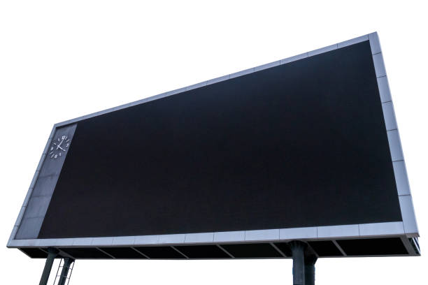 istock Scoreboard with black blank screen for reporting sporting events. Isolated on white background with clipping path 687981876
