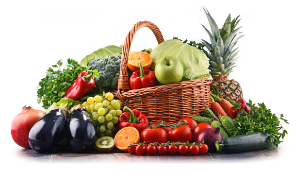 istock Assorted raw organic vegetables and fruits 687994514
