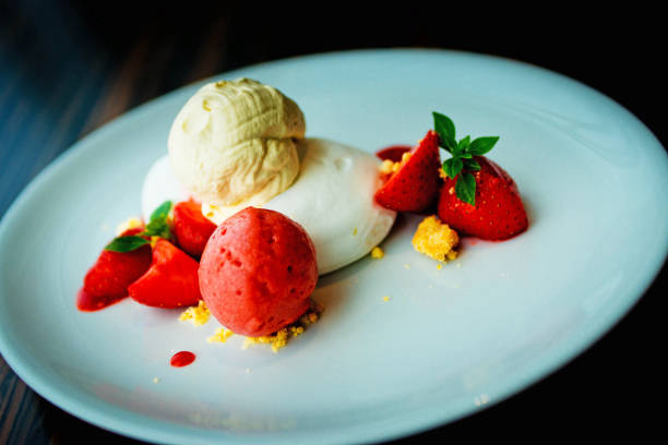 istock Elegant dessert in a close up. 688009124