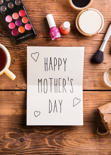 istock Mothers day composition. Greeting card. Beauty products. Studio shot. 688012424