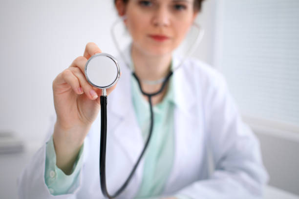 istock Doctor with a stethoscope in the hands 688034020