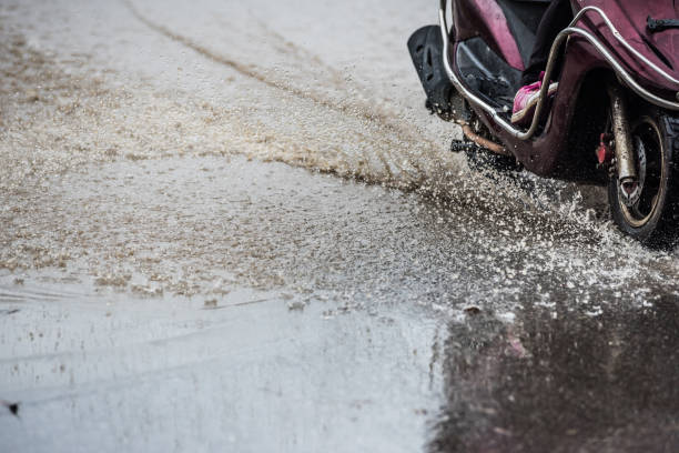 istock dirty water splash after vehicle roaring by 688046700