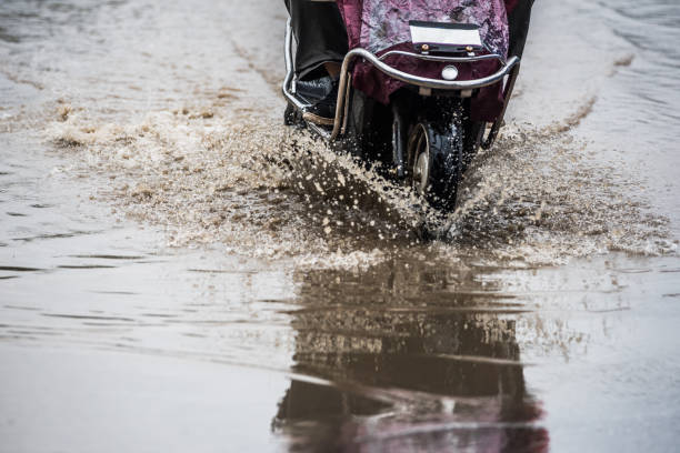 istock dirty water splash after vehicle roaring by 688046742