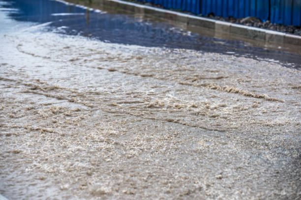 istock dirty water splash after vehicle roaring by 688046854