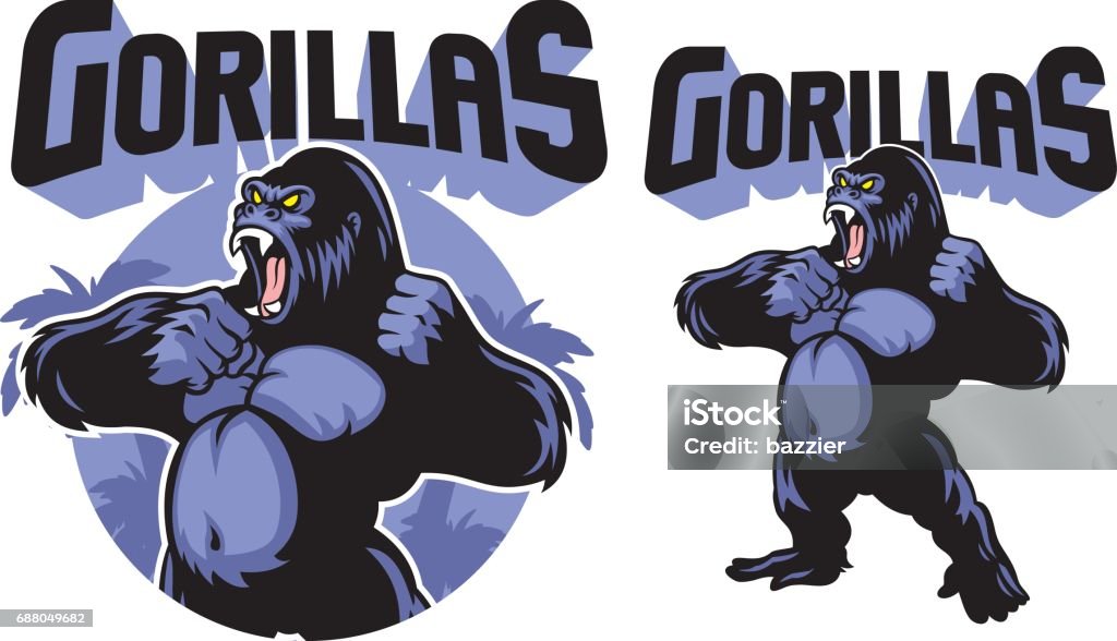 Big Gorilla-Maskottchen - Lizenzfrei Gorilla Vektorgrafik