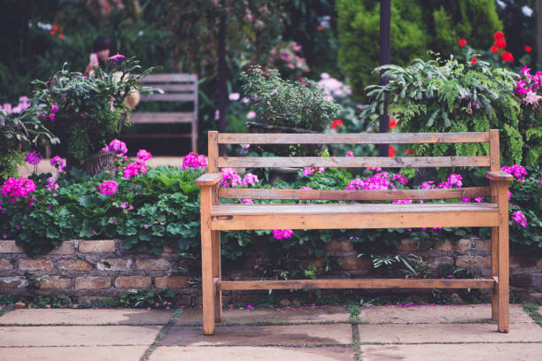 istock Background natural landscape parks. flower garden 688053040