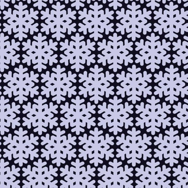 ilustraciones, imágenes clip art, dibujos animados e iconos de stock de patrón transparente con snowflak. blanco y negro fondo de pantalla simple y elegante. - seamless pattern meteorology snowflake