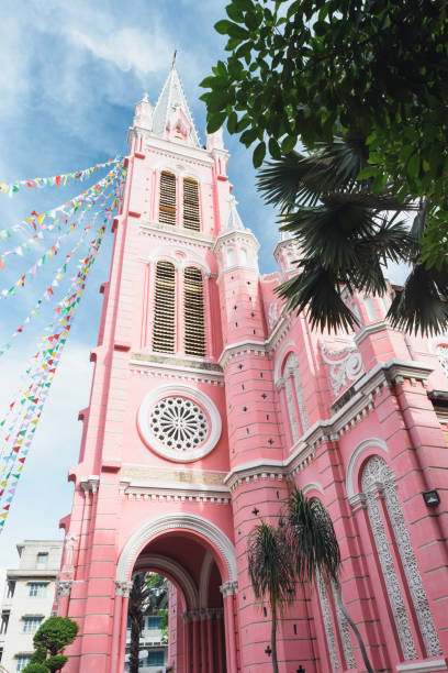 istock Tan Dinh Pink Catholic Church in Hochiminh. 688063578