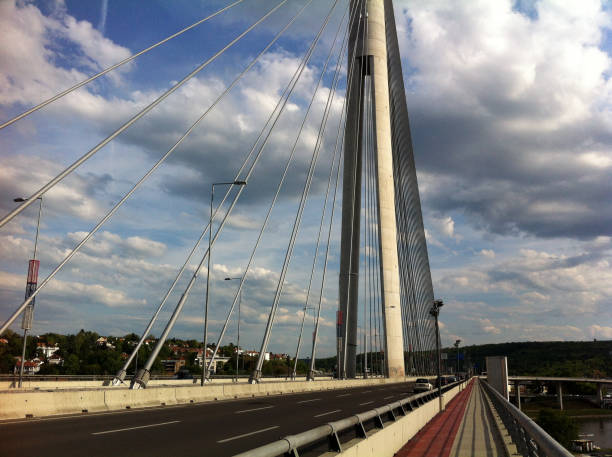istock Ada Bridge in Belgrade, Serbia 688063594