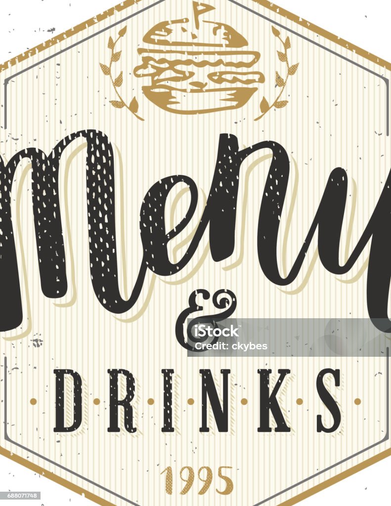 Menu Calligraphie Restaurant Menu Template Hand Drawn Calligraphy Pen Brush Vector Stock ...