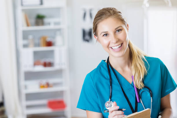 istock Confident nurse in doctor's office 688085826