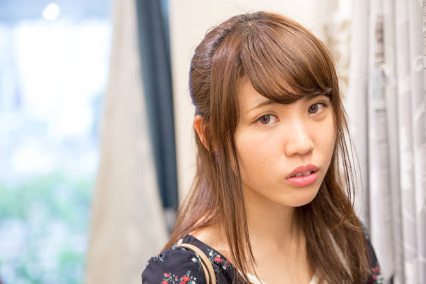 istock Curtains and pretty women 688103794