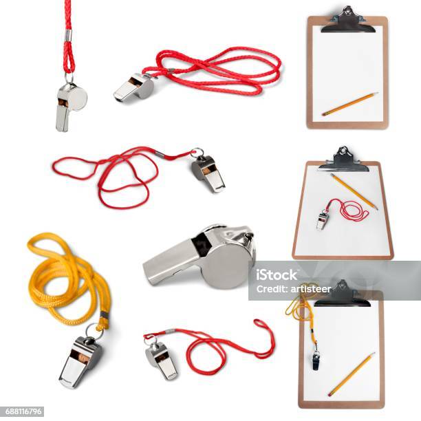 Coach Stock Photo - Download Image Now - Whistle, Cut Out, Coach