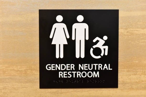 istock Gender Neutral Bathroom Sign 688116858