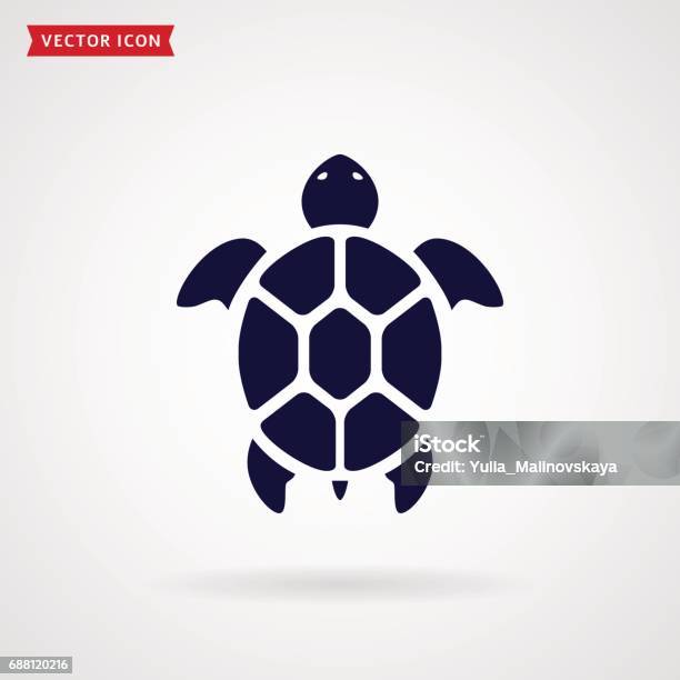 Turtle Icon Stock Illustration - Download Image Now - Turtle, Animal Shell, Tortoise