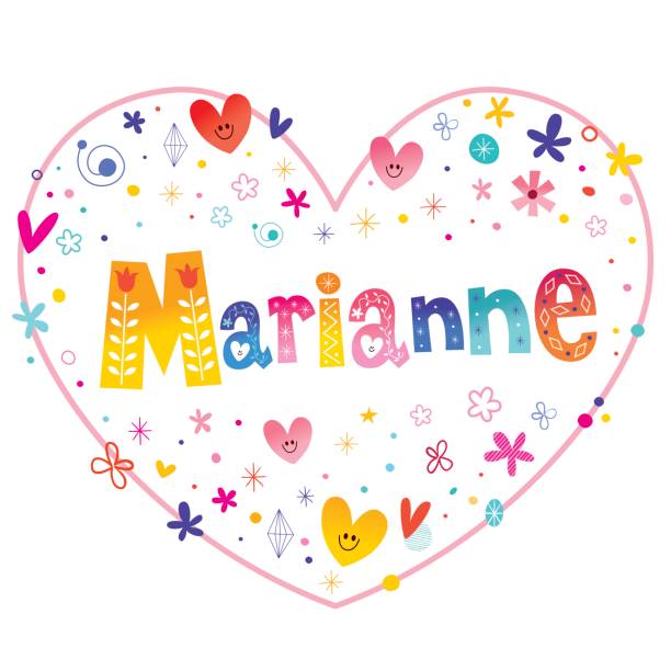marianne様☆専用ページ Marianne Feminine Given Name Stock Illustration - Download Image