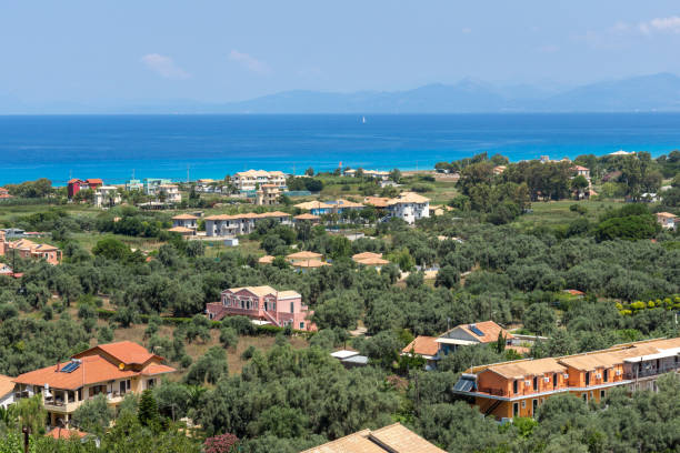 istock Amazing Panoramic view of Agios Ioanis beach with blue waters, Lefkada, Greece 688135914