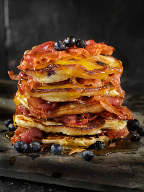 istock Bacon and Blueberry Pancakes 688151038