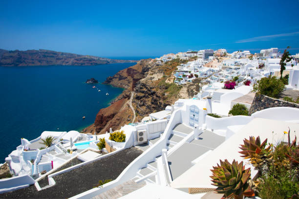 istock Oia town in Santorini, Greece 688154200