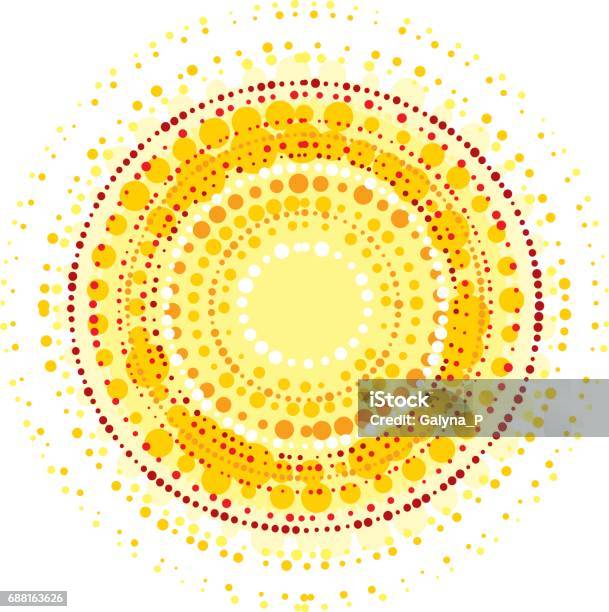 Sol Abstracto Ilustración de Concepto Abstracto Sol Diseño Elemento Moderno Estilo ...