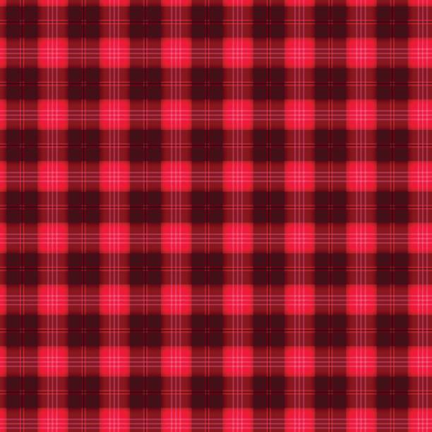 赤と黒の繊維のシームレスなパターンのタータン チェックの生地。eps10 - wool textile fiber backgrounds点のイラスト素材／クリップアート素材／マンガ素材／アイコン素材