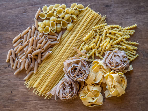 istock Various mix of dry pasta 688210346