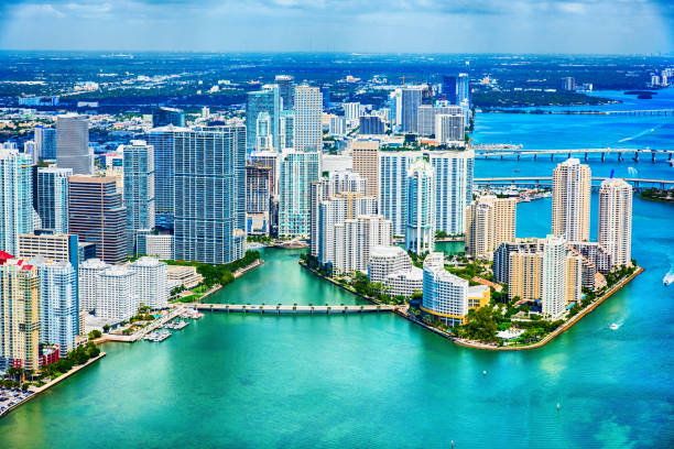 istock Downtown Miami and the Biscayne Bay Aerial 688214122